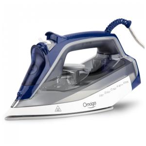 Ferro a vapor para roupas com base cerâmica e tanque de água de 0,48L 1750W, da OMAIGA.