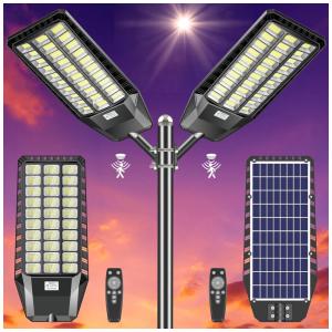 Luminária Solar Externa 50000 Lúmens 800W a Prova d IP66, 2 Unidades, AKOFUN, Preto