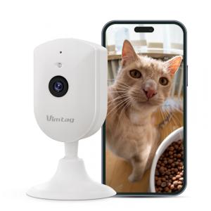 Câmera de Segurança Interna com Controle via App e Detecção de Movimento Inteligente, VIMTAG, Branco