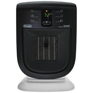 Aquecedor Elétrico Ceramic Compact Heater, Digital, 110V 1500W, DELONGHI DCH5915ER, Preto