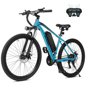 Bicicleta Elétrica Apex para Adultos, Mountain Bike Elétrica de 26" 1000W, Velocidade Máxima de 22MPH, Autonomia de até 55 Milhas