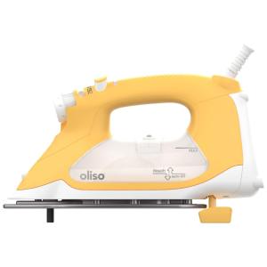 Ferro de Passar TG1600 Pro Plus á Vapor, com Desligamento Automático, 1800W, 110W, OLISO 10003070, Amarelo