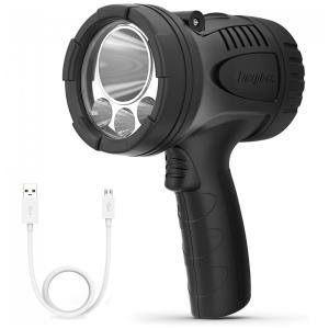 Lanterna LED Recarregável, á Prova Dágua IPX4 e Carregamento USB, Energizer PRO600, Preta