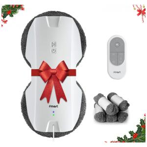 Robô Automático Limpa Vidros de Janela Inteligente Sucção Forte 3800PA FMART T8, Branco