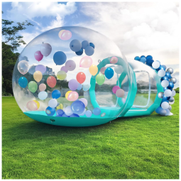 Casa Inflável Bolha Dome para Crianças e Adultos, Casa de Balão de Bolha de PVC Transparente com Túnel, Inflador de Ar, Bomba de Ar,Gaonala