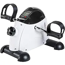 GOREDI Mini Bicicleta Ergométrica Elétrica Ideal Para Idosos e Treino de Braço/Perna com Tela LCD, Branca.