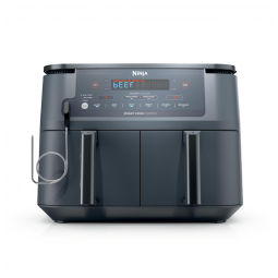 Fritadeira Elétrica Air Fryer Ninja DZ550GY Cinza 10 QT Cestas Duplas Termômetro Integrado 10 em 1 1690 W 110V