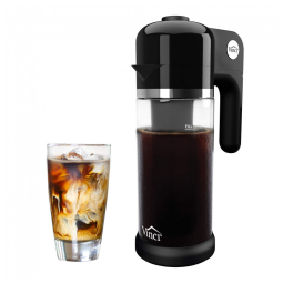 Cafeteira Elétrica Programável 1L Café Pronto em 5 Min Fácil de Usar, 110v, VINCI E23010, Preto