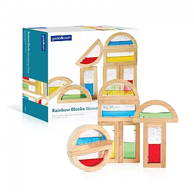 Blocos sensoriais Rainbow Blocks Shimmering