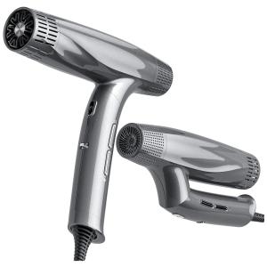 Secador de Cabelo Profissional Dobrável com 2 Velocidades, 110v, NAISIT, Cinza