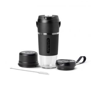 Liquidificador Portátil Ideal para Viagens com Alça de Transporte e Carregamento por USB-C, Nutribullet, Preto