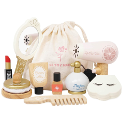 Conjunto de Cosméticos de Madeira com Bolsa, Incentiva a Criatividade, Le Toy Van.