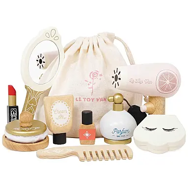 Conjunto de Cosméticos de Madeira