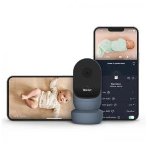 Babá Eletrônica Câmera Inteligente HD com Visão Noturna, Zoom 4X e Sensor de Movimento e Choro, 110V, Owlet, Azul
