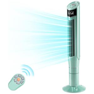 Ventilador de Torre G com 3 Velocidades, Controle Remoto, 110v, R.W.FLAME RW5304 G, Verde