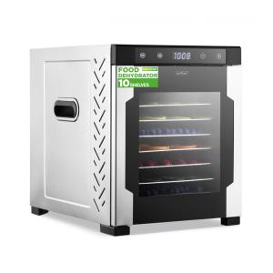 Desidratador de Alimentos com 10 Bandejas em Aço Inoxidável, 110V 900W, NutriChef