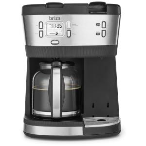 Cafeteira Elétrica Programável com Tela LCD e Painel de Controle, 110v, BRIM 50017, Preto