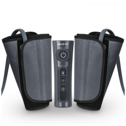 Massageador Elétrico de Compressão para Panturrilha com 2 Modos e 3 Intensidades, Bivolt, CINCOM ABCD, Cinza