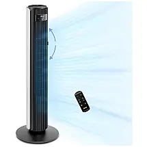 Ventilador de Torre Oscilante Silencioso com 12 Velocidades e 4 Modos, 110V LEVOIT, Branco