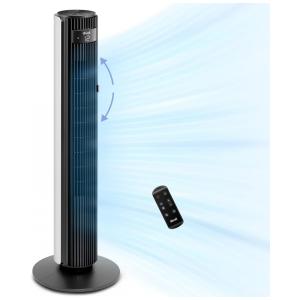 Ventilador de Torre Oscilante Silencioso com 12 Velocidades e 4 Modos, 110V LEVOIT, Branco