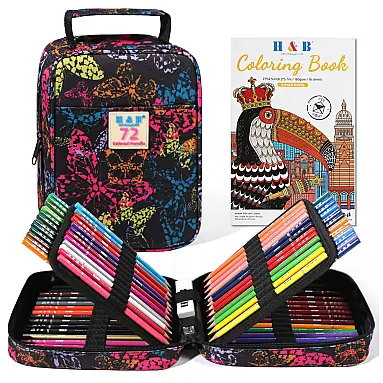 Conjunto 72 lápis de cor