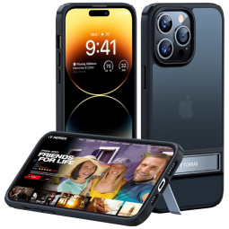 Capa para Iphone 13 Pro Max de Alta Resistencia com Capa Translúcida, TORRAS, Preto Mistico