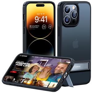 Capa para Iphone 13 Pro Max de Alta Resistencia com Capa Translúcida, TORRAS, Preto Mistico