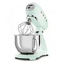 Batedeira planetária Smeg SMF03 Stand Mixer retrô 4,7L verde pastel 600W 110V com 10 velocidades