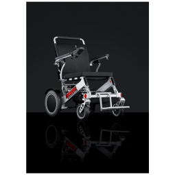 Cadeira de Rodas Elétrica Dobrável Reclinável com Assento XL Wide para Adultos de até 180 kg, Porto Mobility, Preta
