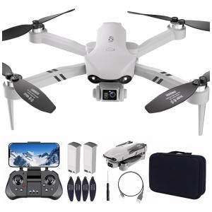 Drone 2K HD com GPS, Motor Sem Escova, Transmissão Wi-Fi 5G, Funções de Retorno Automático, Siga-Me, Pontos de Passagem e 30 Min de Voo