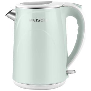 MEISON Chaleira Elétrica 1.5L, Aço Inoxidável, c, Desligamento Automático, 110V, 1200W, Azul