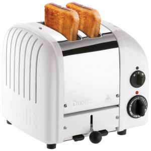 Torradeira Elétrica 2 Fatias com 3 Níveis de Tostagem, Branca, 110v, DUALIT 27153, Branco
