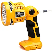 Lanterna 1120LM com USB, 20V, 12W, Amarela, LILOCAJA, Amarelo