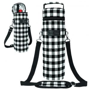 Sacola de transportadora de garrafa única de saco de vinhos Opux. Bolsa de vinho isolada para piquenique.