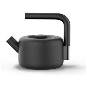 Chaleira de Chá 1.7 Litros em Aço Inoxidável com Apito, Fellow, Preto Fosco