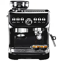 Máquina de Café Expresso 20 BAR com Batedor de Leite, Vaporizador, Moedor Embutido e Tanque de Água Removível de 2L, 110V 1450W, MIROX