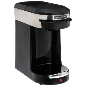 Cafeteira Elétrica Programável de 12 Xícaras Copo Único Em Aço Inoxidável Cor, HAMILTON BEACH HDC200S, Preto
