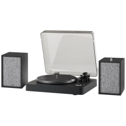 Vitrola Toca-Discos Automático com Bluetooth e Alto-Falantes Estéreo S200A, C300A-BK Crosley, Preto