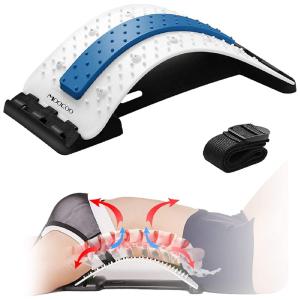 Massageador, Placa para Lombar com 2 Níveis de Ajuste Alívia a Dor Ciática, Escoliose e Hérnia de Disco, MOOCOO BS451, Branco