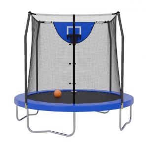 Cama Elástica Externa até 80 kg, Tamanho 2,4 Metros, Skywalker, Azul