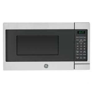 Micro Ondas de Bancada em Aço Inoxidável 19L com 6 Programas, 110V 700W, GE, Prata