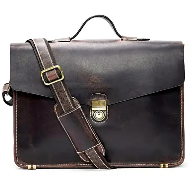 Bolsa Maleta de Couro Unissex