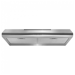 Coifa de embutir sob armário 76cm COSMO inox escovado perfil slim 3 velocidades filtros de alumínio reutilizáveis iluminação LED 110V
