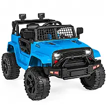Caminhão Infantil Elétrico 12V da Best Choice Products com Controle Remoto para Pais, Suspensão de Molas, Luzes de LED e Entrada AUX Azul
