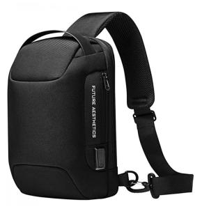 Mochila para Laptop com Porta Carregador USB e À prova D, BANGE, Preto