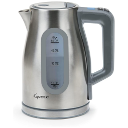 H2O Chaleira Elétrica 1.6L, Aço Inoxidável, 110v, CAPRESSO 274.05, Prateado