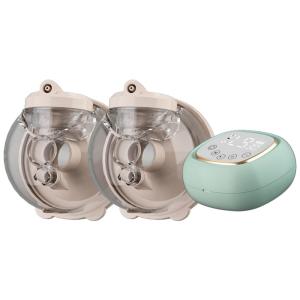 Bomba Tira Leite Elétrica Portátil e Recarregável com 3 Modos, DCWECHER Dupla, Verde