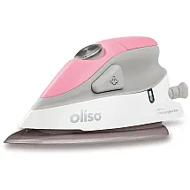 Mini Ferro de Passar a Vapor Oliso M2 Pro Rosa, Aço Inoxidável, 1000W, Compacto e Potente