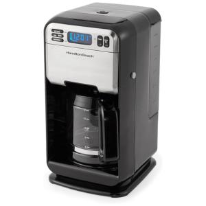 Cafeteira Elétrica Programável 12 Xícaras Temporizador Programável Reservatório de Água, HAMILTON BEACH 46205, Prateado