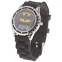 Relógio Digital com Pulseira de Borracha para Crianças de 3 até 15 Anos, Accutime Batman BAT4045, Preto